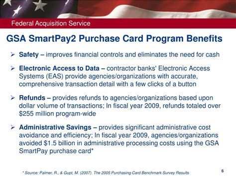 The GSA SmartPay Purchase Program